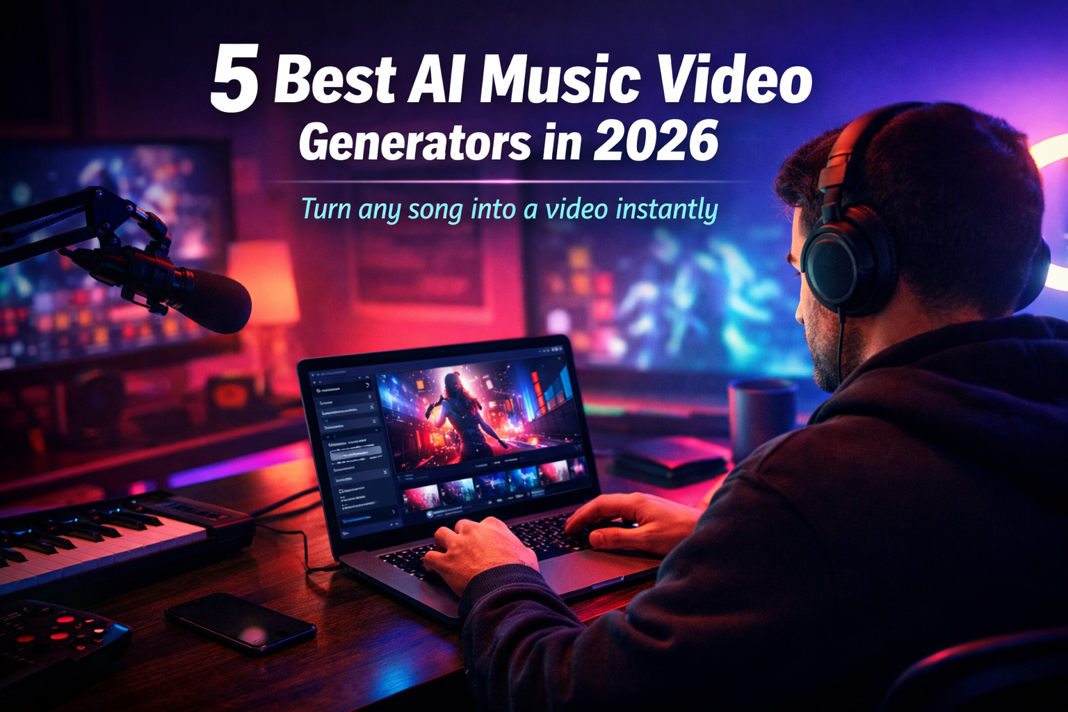 5 Best AI Music Video Generators in 2026 (Tested and Ranked)