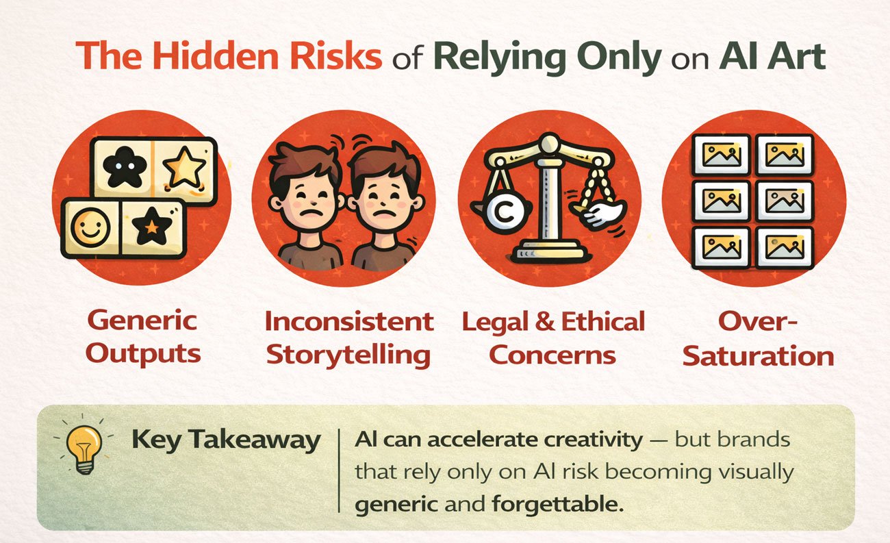 The Hidden Risks of Relying Only on AI Art