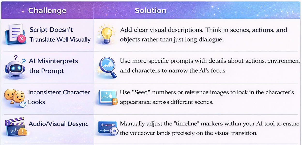 Challenges and Solutions in AI Motion Graphics Creation