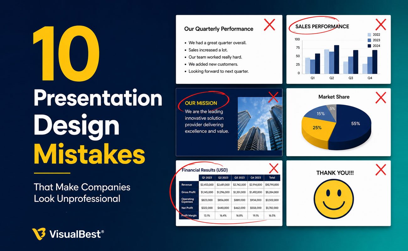 10 Presentation Design Mistakes That Make Companies Look Unprofessional (and How to Fix Each One)