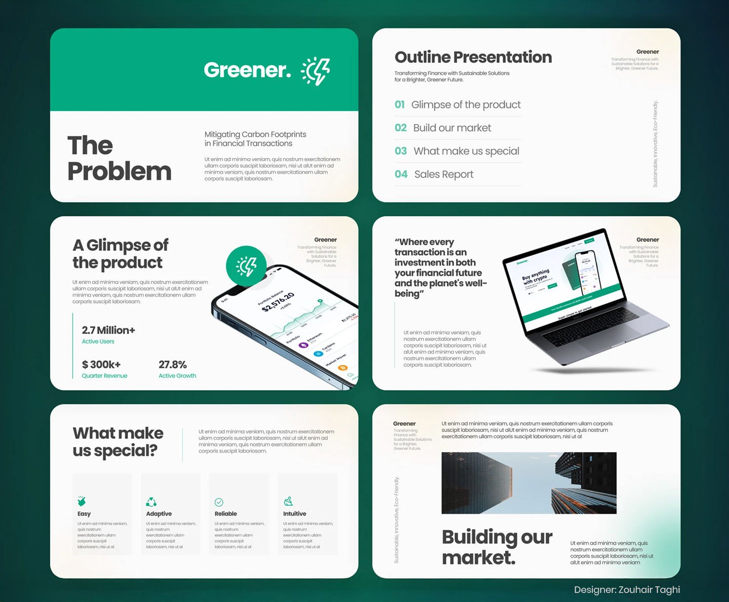 1. Bold typography-led slides — ADOPT