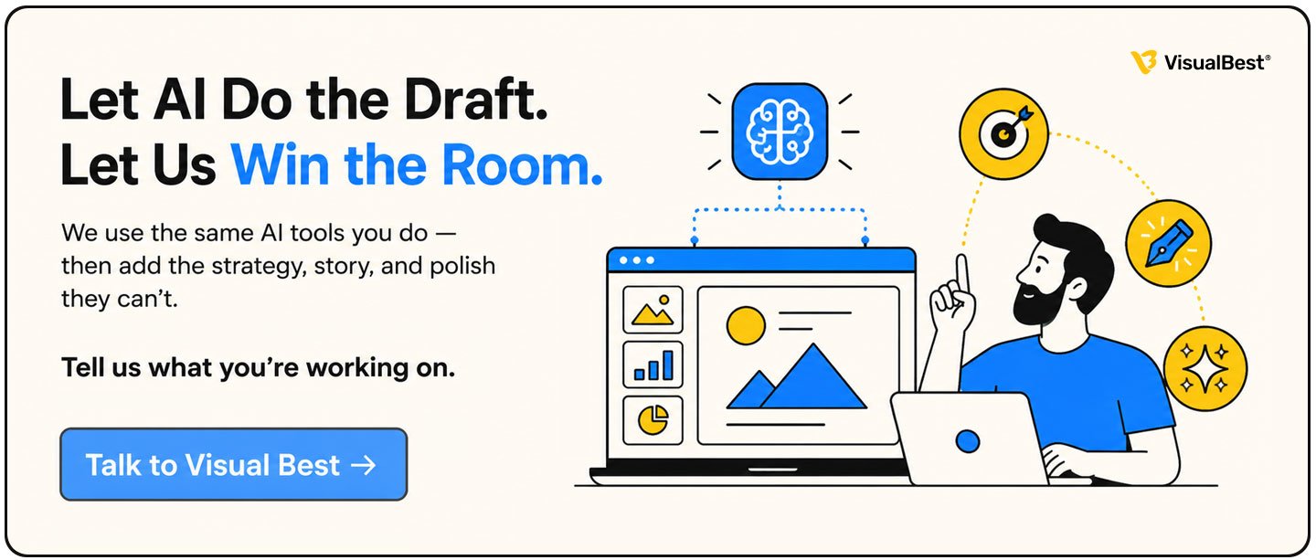 CTA Banner Let AI Do the Draft. Let Us Win the Room 