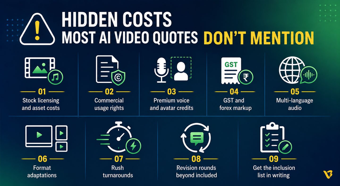 hidden cost of ai videos. most ai video quotation 