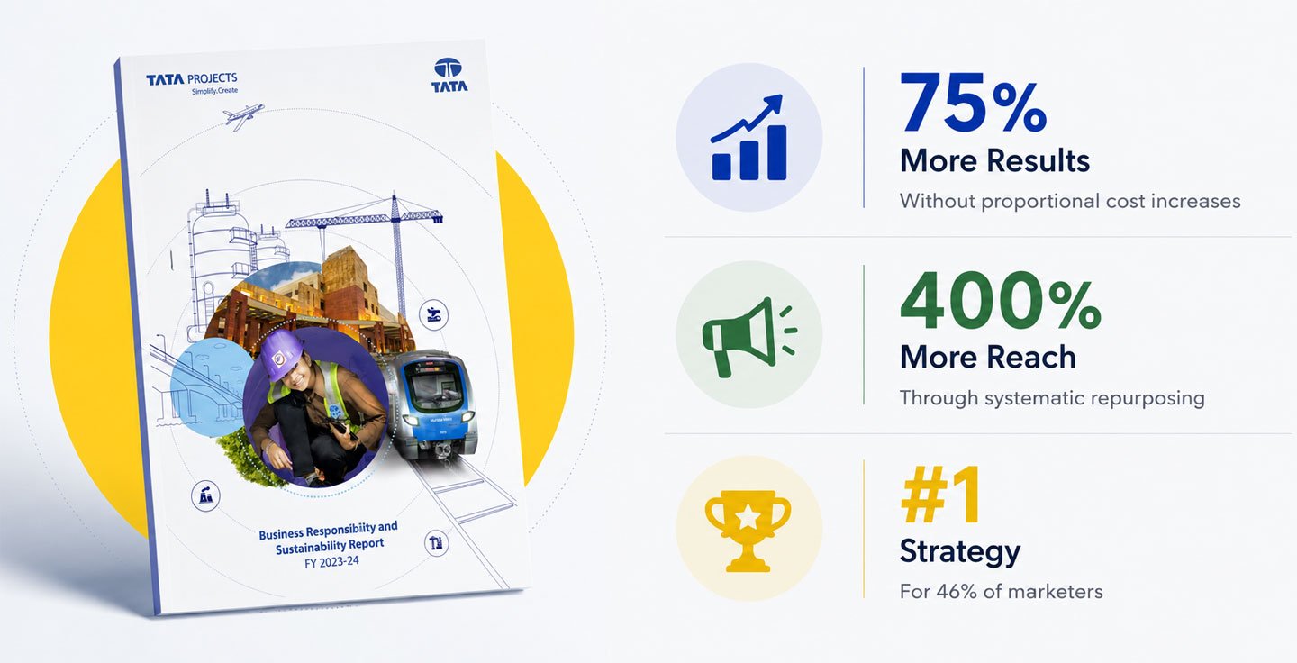 Annual report data that helps you create social media creatives in multiple times