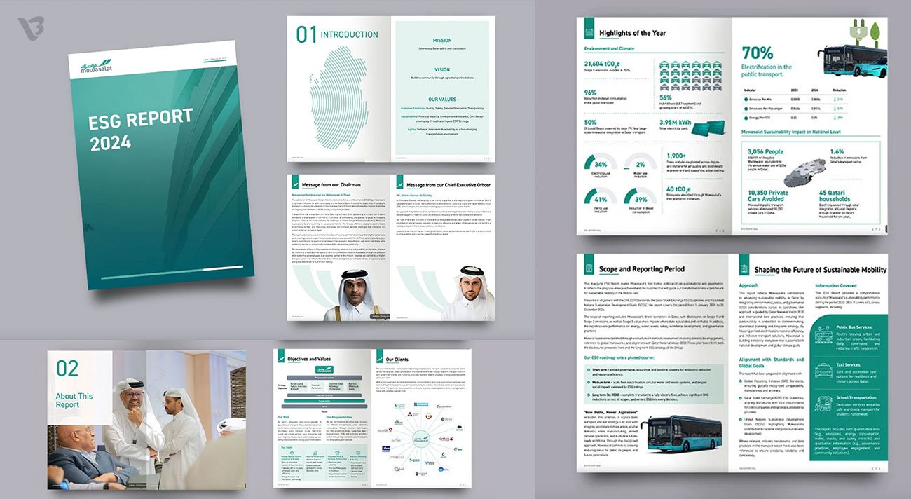 esg report design sample