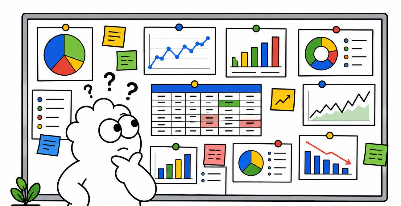 Dense financial data with no visual hierarchy