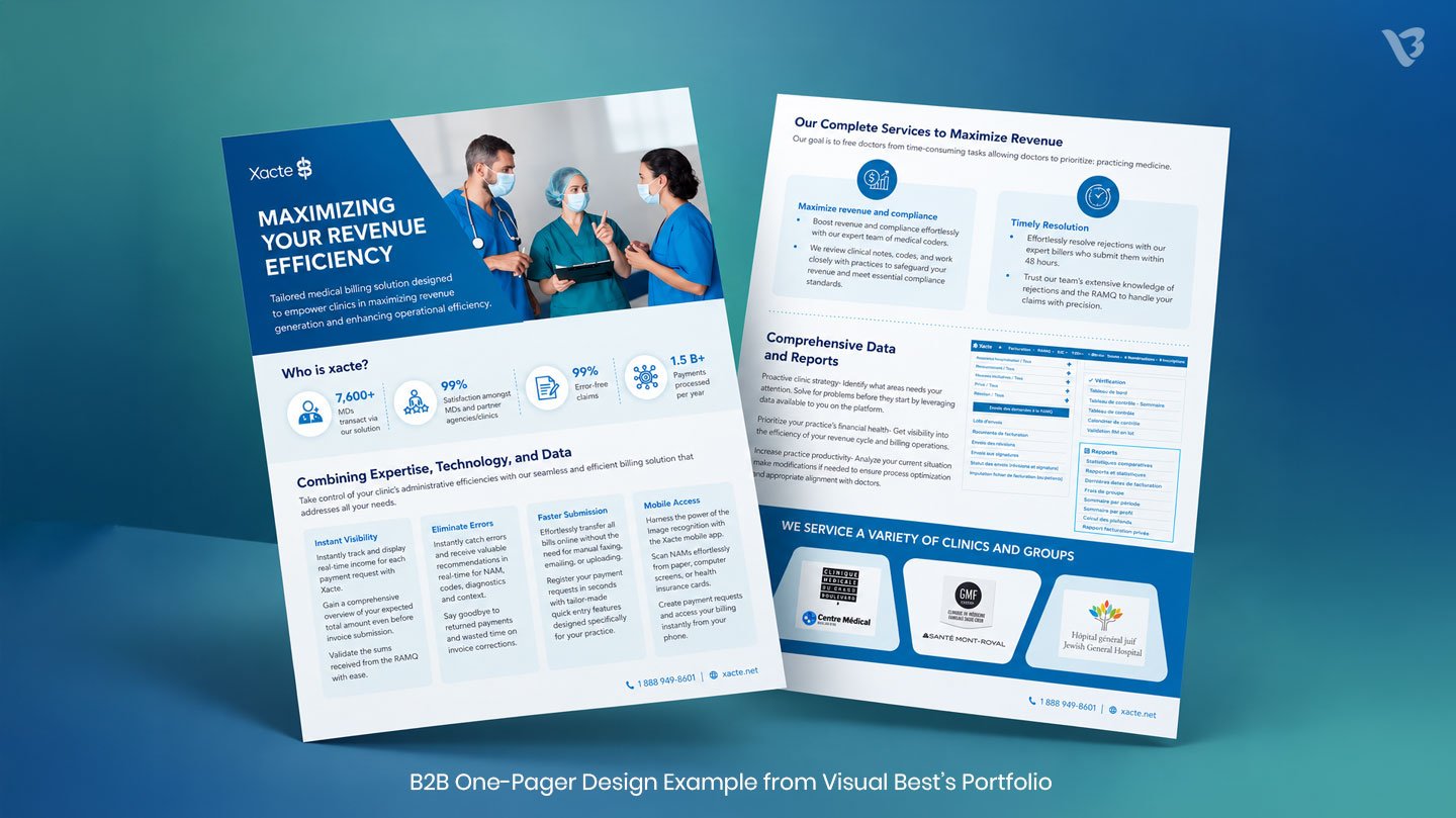 one pager design example