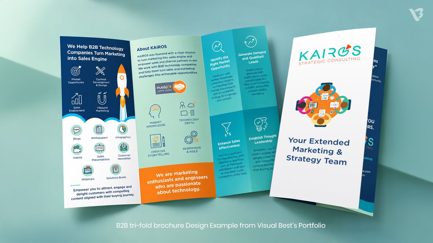 b2b trifold design example