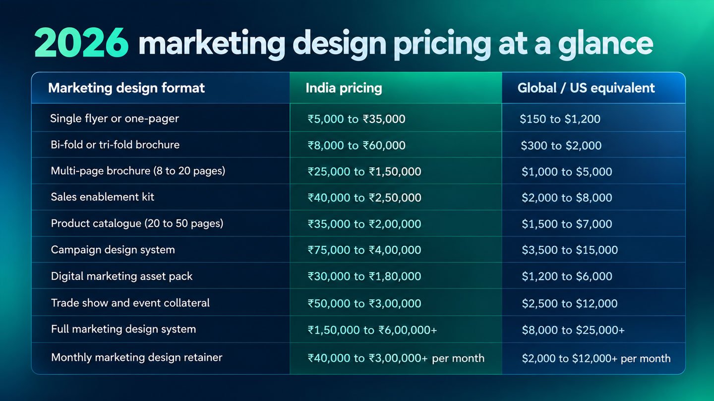 marketing design pricing guide